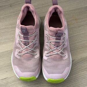 On Running kids Pink and Lime Athletic Shoes